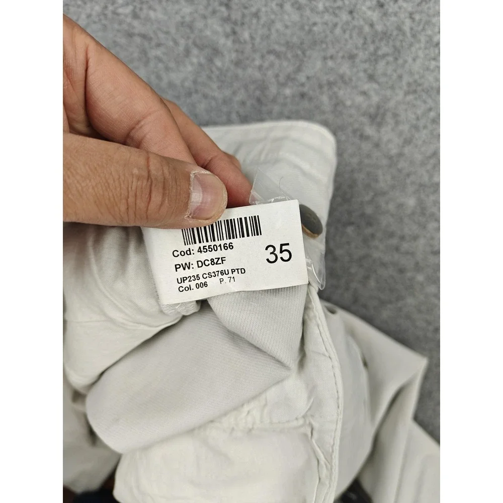 Dondup Pants Mens 35x32 Gray Gaubert‎ Chino Stretch Cotton Made Italy New